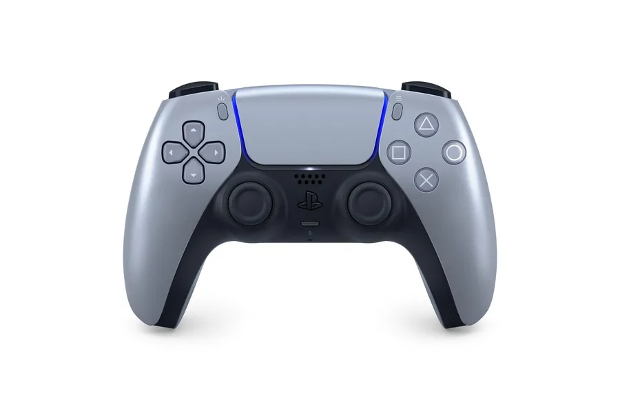 Manette Sans Fil DualSense, Sterling Silver, pour PS5 & PC (PS5)