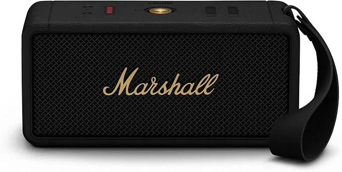 Marshall Middleton Enceinte portable stéréo Noir, Laiton 50 W