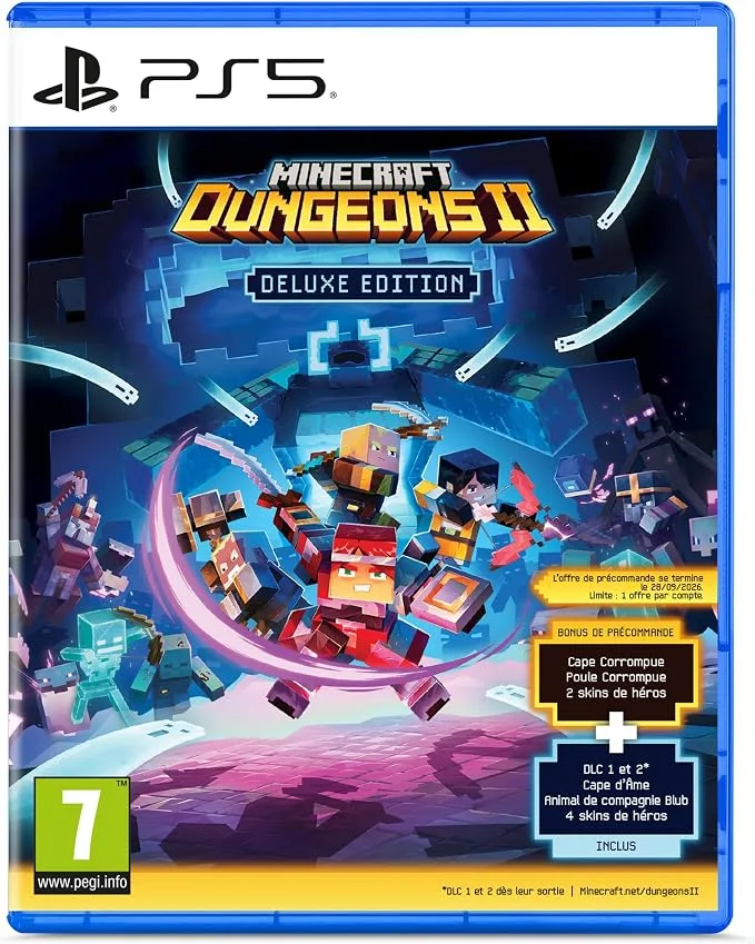 Minecraft Dungeons 2 – (En exclusivité sur Amazon) – Deluxe Edition – PS5