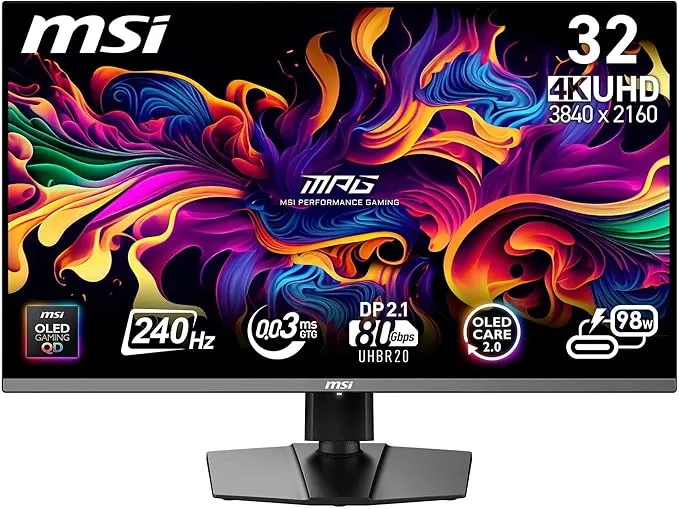 MSI MPG 322URX QD-OLED Écran Gaming 31.5&Prime; UHD