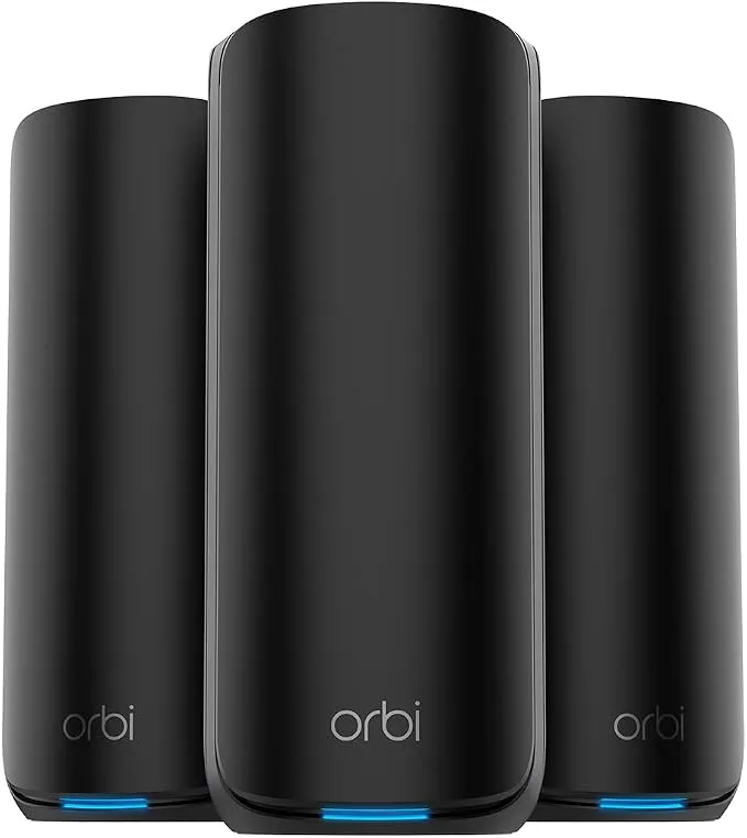 Netgear Orbi Série 870 Système Mesh Wi-Fi 7, Jusqu'à 600 m², Pack de 3