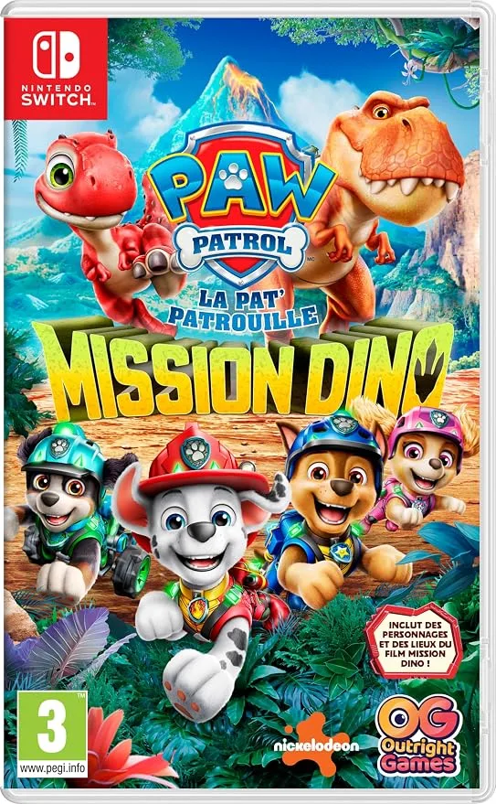 PAW Patrol, la Pat&rsquo;Patrouille: Mission Dino – Nintendo Switch