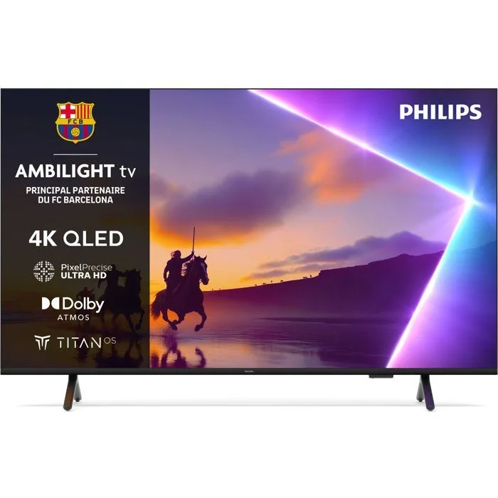 Philips 85PUS8500 Ambilight – TV QLED 85&Prime; (215 cm) – 4K UHD 3840×2160 – Dolby Atmos – Smart TV – 3xHDMI