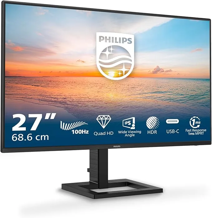 Philips Moniteur 27E1N1600AM 27 Pouce 120Hz IPS Dalle · Écran · Noir · 120 Hz