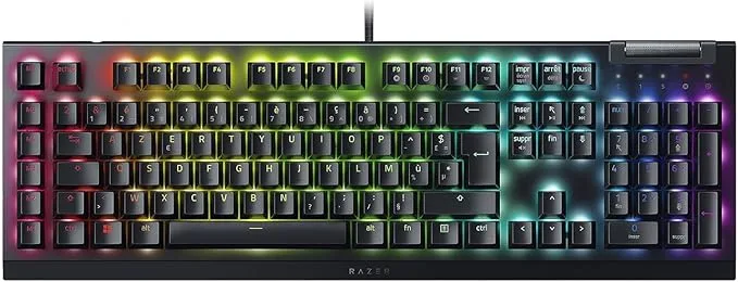 Razer Black Widow V4 X (switchs verts) - Disposition française