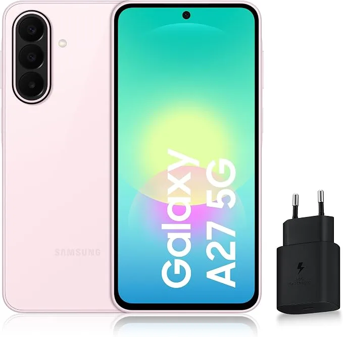 Samsung Galaxy A27 5G, Smartphone Android, 128 Go, Rose Clair, Version FR