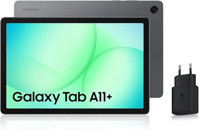 Samsung Galaxy Tab A11+ 5G 11" 256Go · Chargeur · 11″ · 256 Go · 8 Go · Gris · 90 Hz