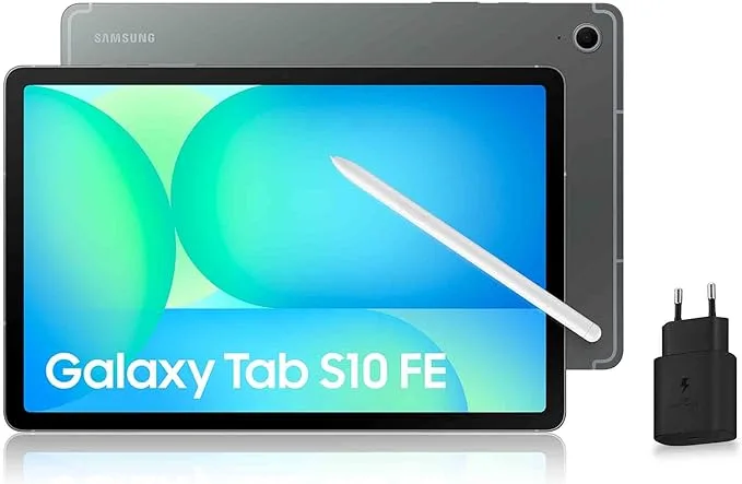 Samsung Galaxy Tab S10 FE · Chargeur · 10.9″ · 128 Go · Gris