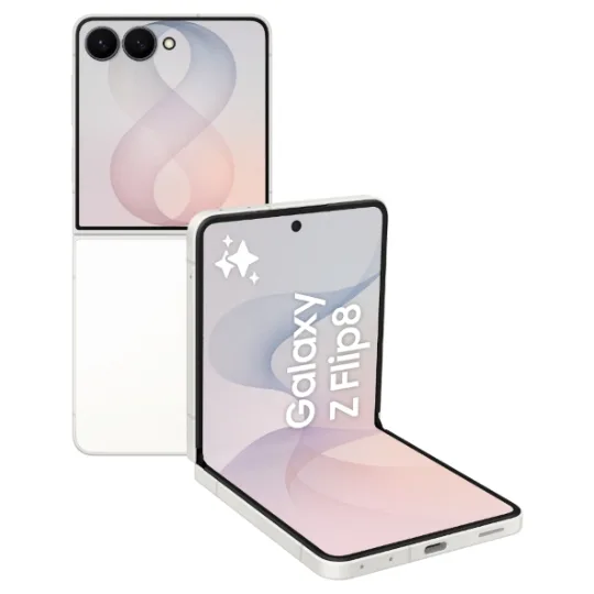 Galaxy Z Flip8 5G Smartphone avec Galaxy AI 256 Go Blanc
