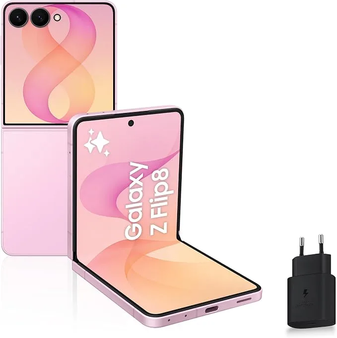 Samsung Galaxy Z Flip8, Smartphone avec IA, 256 Go, Rose, Version FR