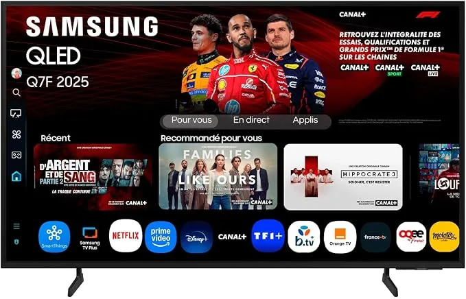 Samsung TV AI 85Q7FA QLED 4K 85 pouces (214 cm) Smart TV Wi-Fi 2025