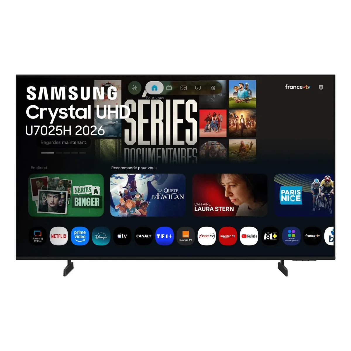Samsung TV Crystal UHD 65″ U7025H 2026, 4K, Smart TV