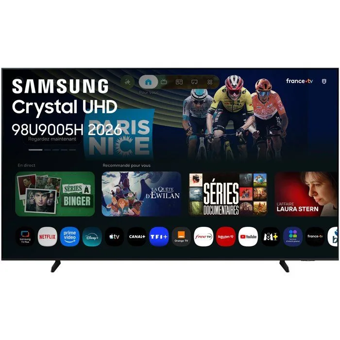 Samsung TV LED Crytal UHD 4K 98″ (248 cm) TU98U9005HUXXC