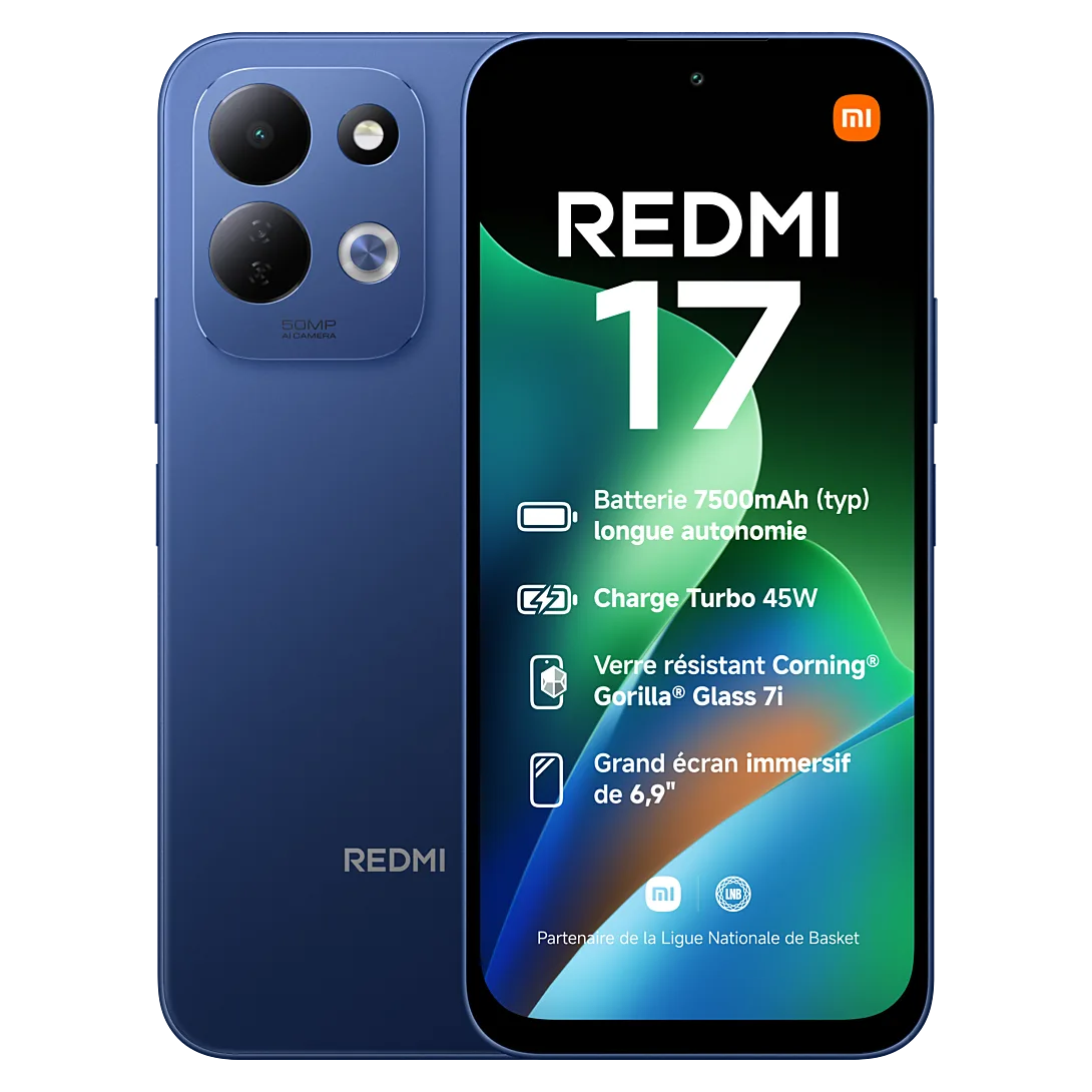 Smartphone Xiaomi Redmi 17 128Go Bleu