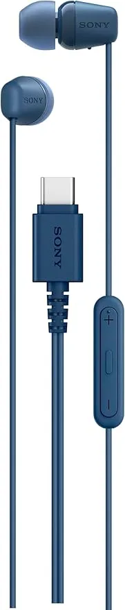 Sony IER-EX15C Écouteurs filaires USB-C avec Micro Bleu