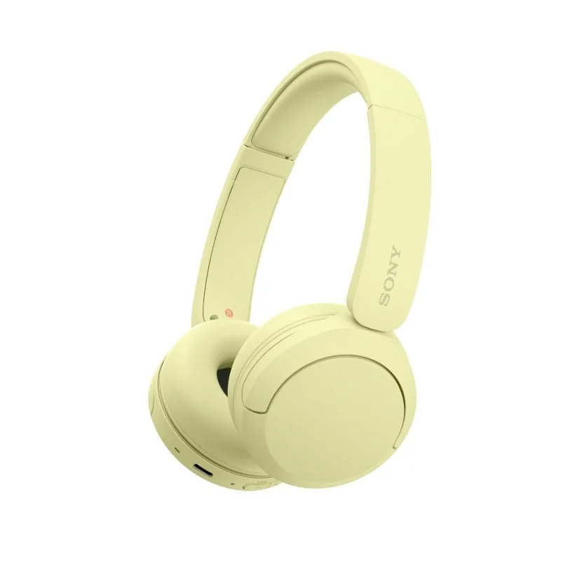 Sony Casque WH-CH520 Jaune - Bluetooth, Autonomie 50h, Charge rapide
