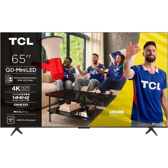 TCL 65C6K - TV QLED MiniLED 65 (165 cm) - 4K UHD 3840x2160 - 144 Hz - Dolby Vision - Google TV - 4xHDMI 2.1 - Wi-Fi