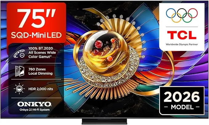 TCL 75Q7D Pro 75” SQD-Mini LED TV · 4K · 144 Hz