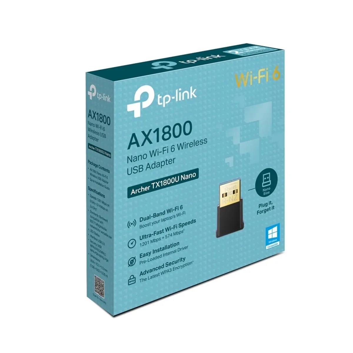 TP Link Adaptateur reseau Archer TX1800U Nano WLAN 1800 Mbit/s TP Link