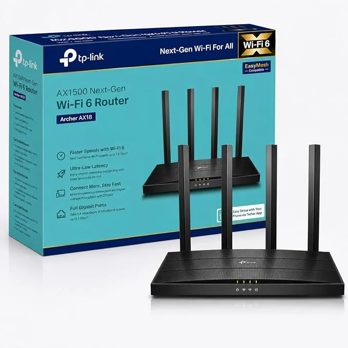 TP-Link Archer AX18 Routeur Wi-Fi 6 AX1500 Mbps
