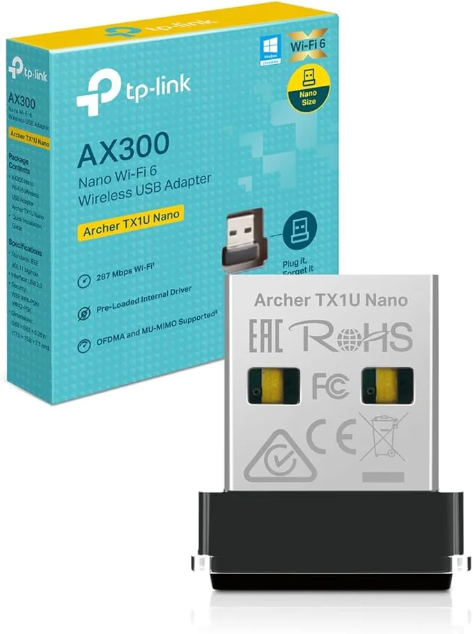 TP-Link Clé Wi-Fi 6 AX300 USB Nano pour PC