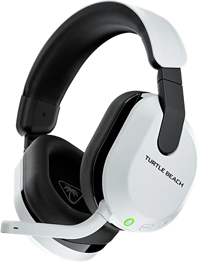 Turtle Beach Stealth 600 Gen 3 PlayStation Casque Gaming sans Fil 2.4GHz & Bluetooth 5.2 - Micro Muet par Basculement - PS5, PS4, PC & Mobile - Blanc