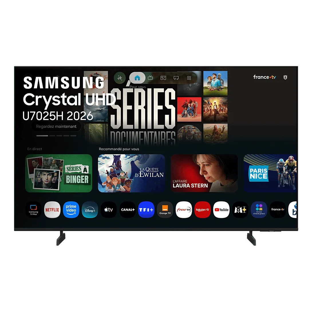 TV Samsung Crystal UHD 43'' U7025H 2026, 4K, Smart TV