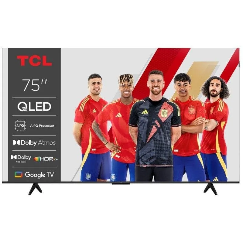 TV TCL 4K QLED 75P7K avec Google TV et Dolby Atmos 2.0