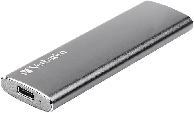 Verbatim Vx500 – Disque SSD – 120 Go – Externe (Portable) – USB 3.1 Gen 2 (USB-C connecteur) – Gris 47441 Argent