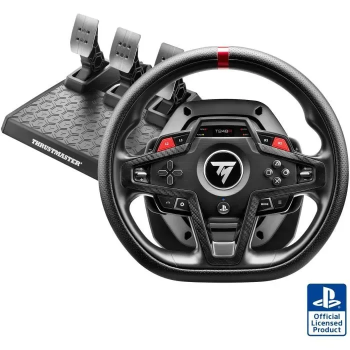 Volant PC - Thrustmaster - T248R - Ergonomique et polyvalent - 280 mm - Noir