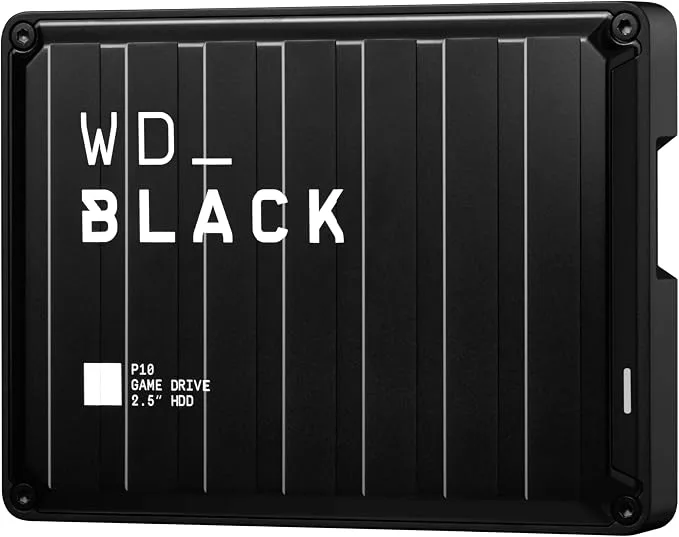 WD_BLACK P10 Game Drive pour Xbox 6 To, Disque dur Externe Portable, Noir