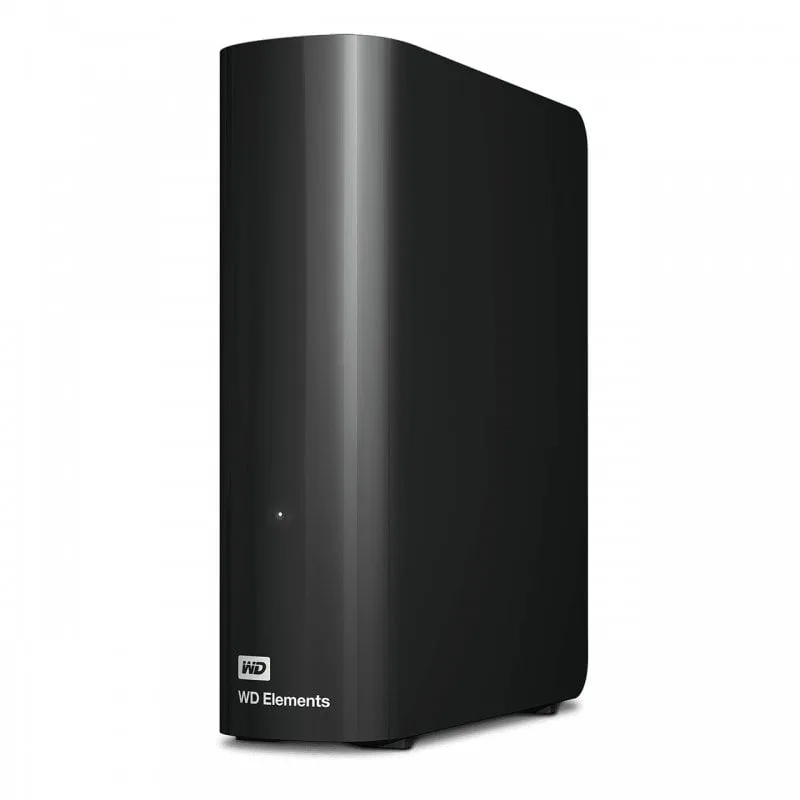 Western Digital Elements Disque dur externe de bureau 12 TB, USB 3.2 Gen 1, 3,5", Ntfs, Noir