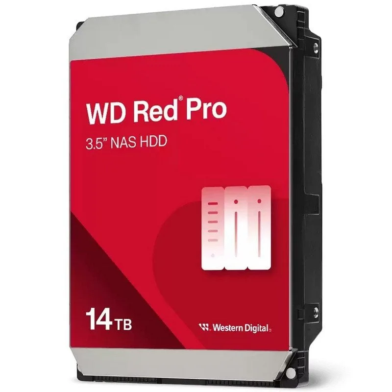Western Digital - Red Pro WD142KFGX - Disque dur - 14 To - Interne - 3.5" - SATA 6Gb/s - 7200 tours/min
