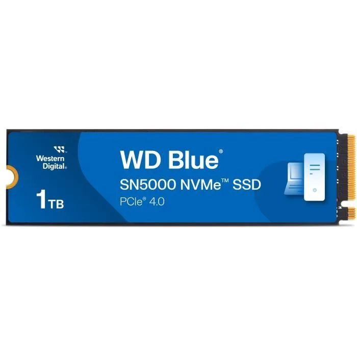Western Digital – WDS100T4B0E – Disque dur SSD Interne – 1 To – WD Blue® – SN5000 – NVMe