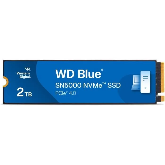 Western Digital – WDS200T4B0E – Disque dur SSD Interne – 2 To – WD Blue® – SN5000 – NVMe
