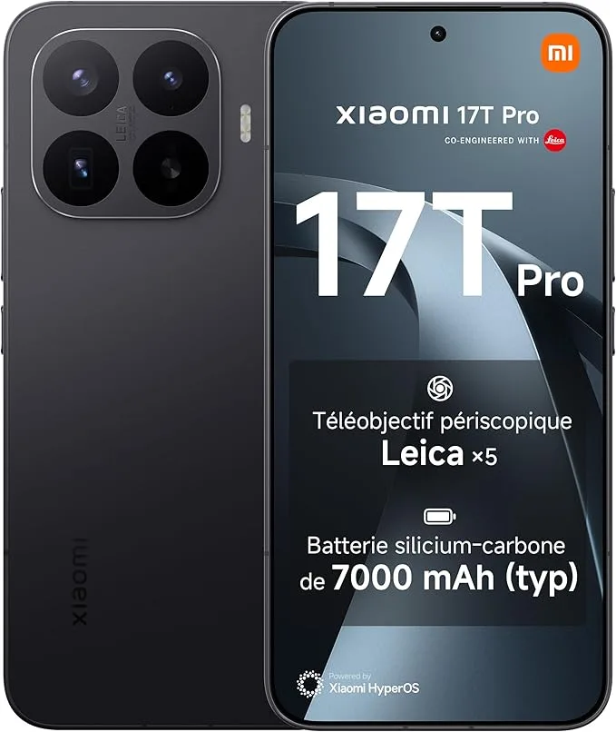 Xiaomi 17T Pro Smartphone 12+512GO Noir