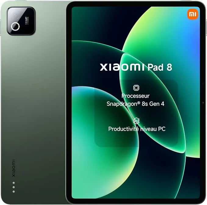 Xiaomi Pad 8 Tablette 11.2″ 8＋128 Go Snapdragon® 8s Gen 4 – Vert
