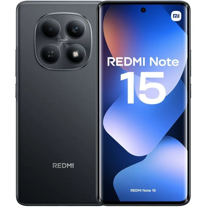 Xiaomi Redmi Note 15 4G 6 + 128GB Smartphone Noir