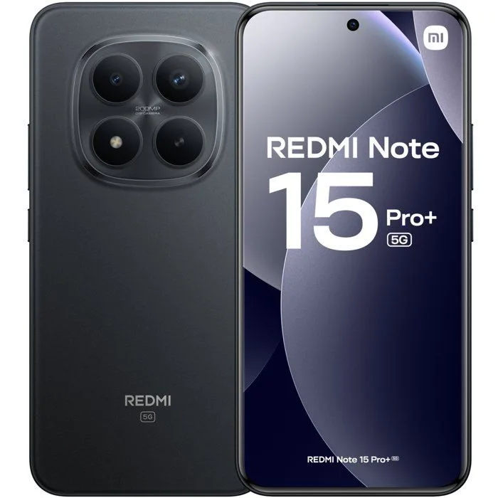 Smartphone Xiaomi Redmi Note 15 Pro+ 5G 256Go Noir