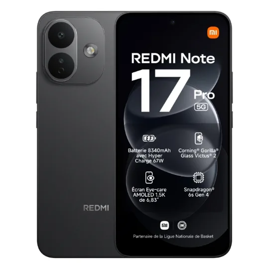 Xiaomi Smartphone Redmi Note 17 Pro 5G 256 Go Noir