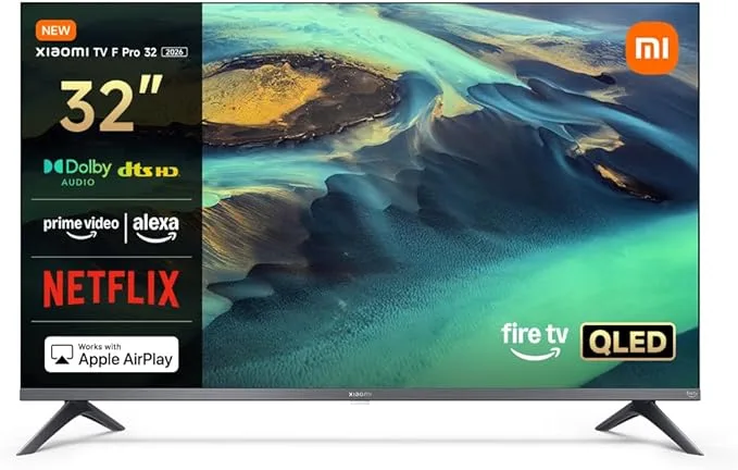 Xiaomi TV F Pro 32 Pouces 2025, QLED Smart Fire TV, Alexa Voice Control