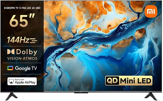 Xiaomi TV S Mini 65 2025, QLED, 65 inch, Mini LED, Dolby Vision, Dolby Atmos144Hz, 1200 nits