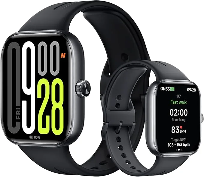 Xiaomi Watch 5 5,26 cm (2.07") AMOLED 47.5 mm Numérique 432 x 514 pixels Écran tactile Noir